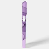 Modern Monogram Paarse Violet Elegant Abstract Case-Mate iPhone Case (Achterkant / Rechts)