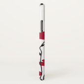 Modern Monogram papavers Patroon Case-Mate iPhone Case (Achterkant / rechts)