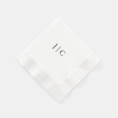 Modern Monogram Paper Napkin |  Servet (Hoek)