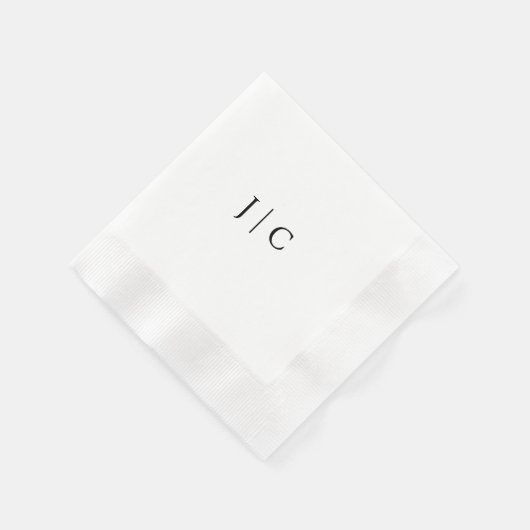 Modern Monogram Paper Napkin | Servet (Hoek)