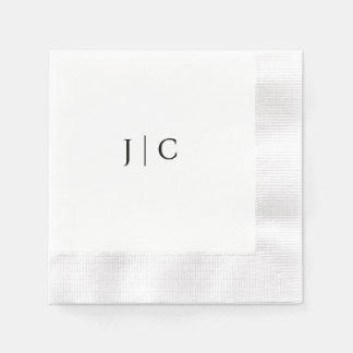 Modern Monogram Paper Napkin | Servet
