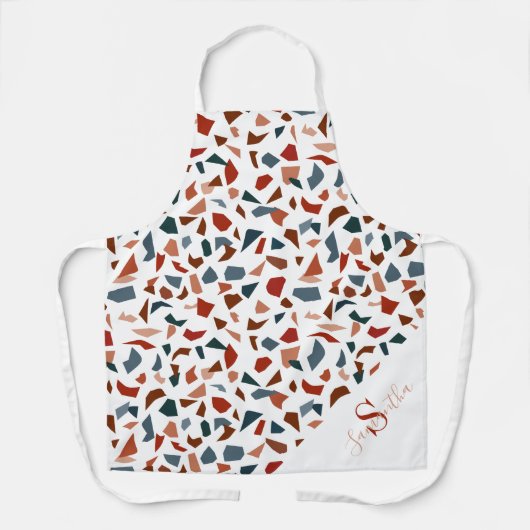 Modern monogram patroon schort (Voorkant)