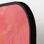 Modern Monogram Perzik Roze Pickleball Paddle (Links Detail)