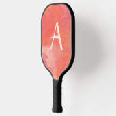 Modern Monogram Perzik Roze Pickleball Paddle (Links)