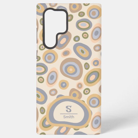Modern Monogram Phone Case – Abstract Design Samsung Galaxy Hoesje (Achterkant)
