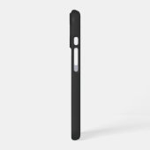 Modern Monogram Plain Grey Trendy iPhone 16 Hoesje (Linkerkant)