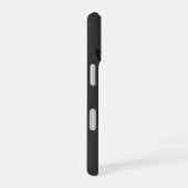 Modern Monogram Plain Grey Trendy iPhone 16 Hoesje (Rechterkant)