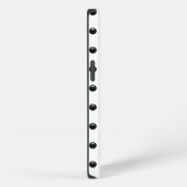 Modern Monogram Polka Dot iPhone Hoesje (Rechterkant)