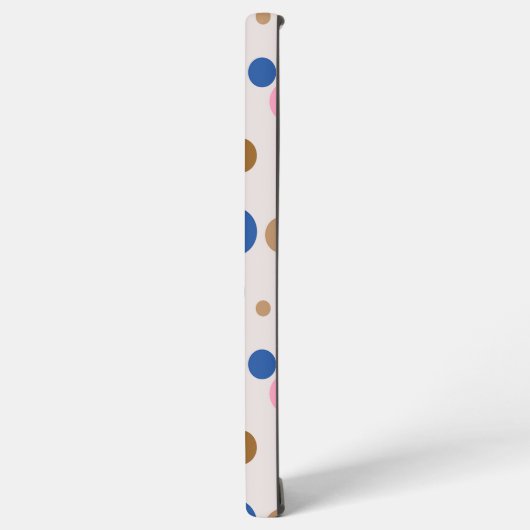 Modern Monogram Polka Dot Pattern Samsung Galaxy Hoesje (Linkerkant)
