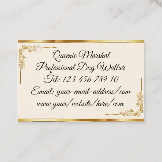 Modern Monogram Professional Masculine Uniek Visitekaartje (Achterkant)