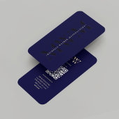 Modern Monogram Professional Midnight Blue Visitekaartje