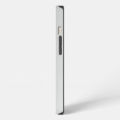 Modern Monogram Professional Plain Silver Grey iPhone Hoesje (Linkerkant)