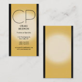 Modern Monogram Professional Visitekaartje (Voorkant / Achterkant)