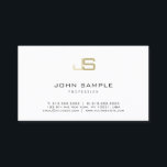 Modern Monogram Professioneel Elegant Eenvoudig Visitekaartje<br><div class="desc">Modern Monogram Professional Elegant Simple Visitekaartje. Ideaal voor makelaars in onroerend goed,  accountants,  makelaars,  advocaten,  advocaten,  docenten,  professionals in bedrijven,  stijlmakers,  architecten,  ingenieurs,  directeurs,  managers,  consultants,  ontwerpers,  musici.</div>