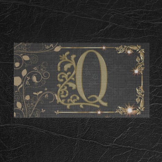 Modern Monogram Professioneel Mannelijk Uniek Visitekaartje