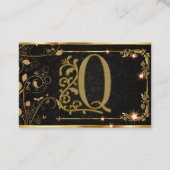 Modern Monogram Professioneel Mannelijk Uniek Visitekaartje (Voorkant)