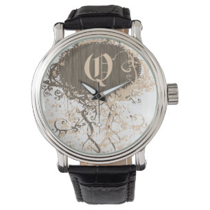 Modern Monogram Q Horloge