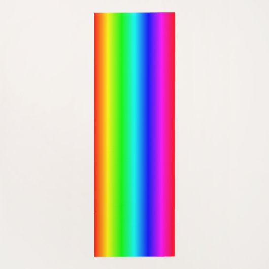 Modern Monogram Rainbow Ombre Houndstooth Pattern Yogamat (Achterkant)