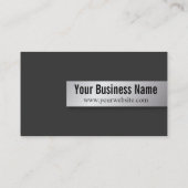 Modern Monogram Realtor Photo Visitekaartje (Achterkant)