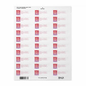 Modern Monogram Retouradres Label (Full Sheet)
