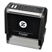 Modern Monogram & Retouradres Zelfinktende Stempel (Product)