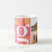 Modern monogram - Retro Organic Curves - Foto Koffiemok (Center)