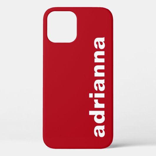 Modern Monogram Rood Case-Mate iPhone Case (Achterkant)