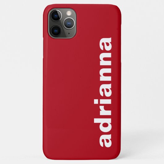 Modern Monogram Rood Case-Mate iPhone Case (Achterkant)