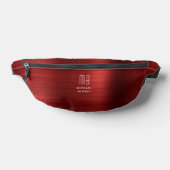 Modern Monogram Rood Heuptasje (Liggend)