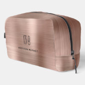 Modern Monogram Roos Gold Toilettasje (Rechterhoek)
