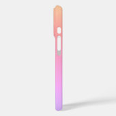 Modern Monogram Roze Lila Ombre Case-Mate iPhone Case (Achterkant / Links)
