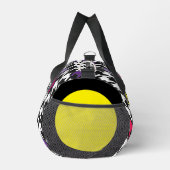 Modern Monogram Roze Paarse Houndstooth Plunjezak (Rechts)