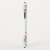 Modern Monogram roze Waterverf Floral Case-Mate iPhone Case (Achterkant/rechts)