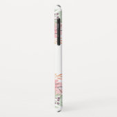 Modern Monogram roze Waterverf Floral Case-Mate iPhone Case (Achterkant/links)