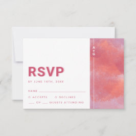 Modern Monogram RSVP-kaart RSVP Kaartje