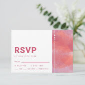Modern Monogram RSVP-kaart RSVP Kaartje (Staand voorkant)