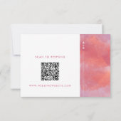 Modern Monogram RSVP-kaart RSVP Kaartje (Achterkant)