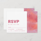 Modern Monogram RSVP-kaart RSVP Kaartje (Voorkant / Achterkant)