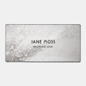 Modern, Monogram, Salon, Glitter (Imiteer) Bureaumat (Voorkant)