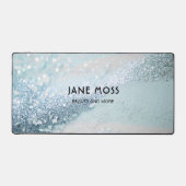 Modern, Monogram, Salon, Glitter (Imiteer) Bureaumat (Voorkant)