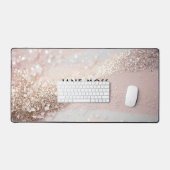 Modern, Monogram, Salon, Glitter (Imiteer) Bureaumat (Keyboard & Muis)
