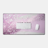 Modern, Monogram, Salon, Glitter (Imiteer) Bureaumat (Keyboard & Muis)