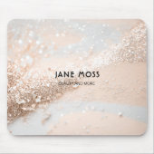 Modern, Monogram, Salon, Glitter (Imiteer) Muismat (Voorkant)