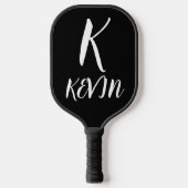 MODERN MONOGRAM SCRIPT AANGEPASTE PICKLEBALL PADDL PADDLE (Voorkant)