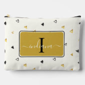 Modern Monogram Script Abstract Patroon Aangepast Etui (Voorkant)