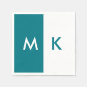 Modern Monogram Servetten (Voorkant)