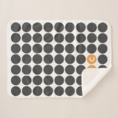 Modern Monogram Sherpa Deken (Voorkant (horizontaal))