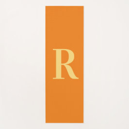 Modern Monogram Sinaasappel Yogamat