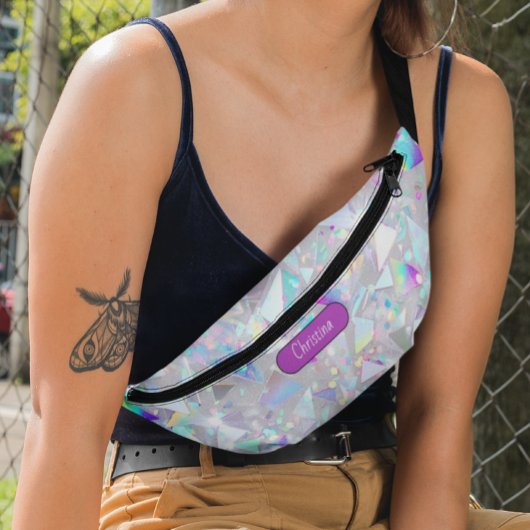 Modern Monogram Sparkly geometrisch patroon Heuptasje