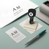 Modern, Monogram, stempel